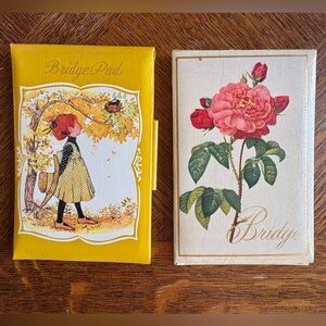 Vintage Bridge Score Pads - Lot of 2